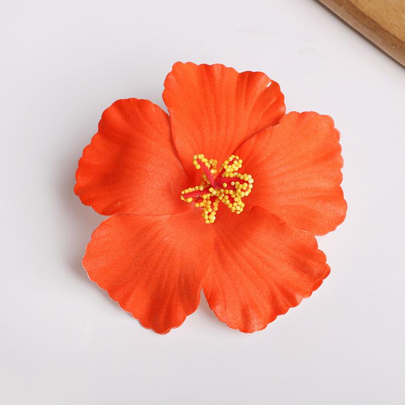 

2 шт. Гавайские заколки для волос в виде цветка яйца, летние пляжные украшения для дня рождения, свадебные украшения, аксессуары для волос с искусственными цветами для девочек 2Pcs оранжевый
