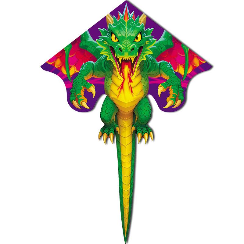 Chinese Dragon Kite Upgraded Hot Cut Craft Cartoon Kite Suitable For Beginners With 100M Kite String Outdoor Flying Toy