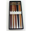 Wooden Chopsticks Set 5 Pairs Bamboo Utensils Noodles Sushi Dim Sum Party Use Lightweight Dining Essential