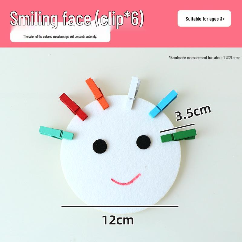 

Монтессори набор для развития мелкой моторики: Зажимы из нетканого материала для детского сада Standard