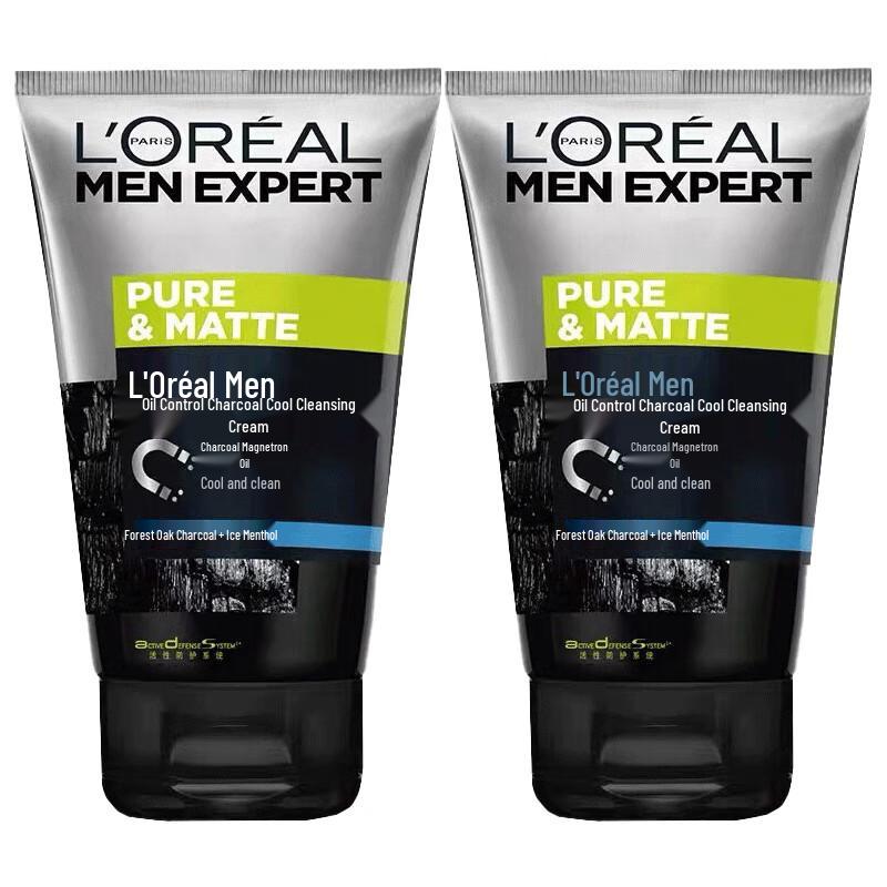 

L Oréal Men Expert Ice Cool Oil Control Charcoal Cleanser Duo