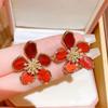 Elegant Butterfly Pearl Earrings: 925 Silver Niche Design, High-End Luxury Ear Studs & Hoops for Women.