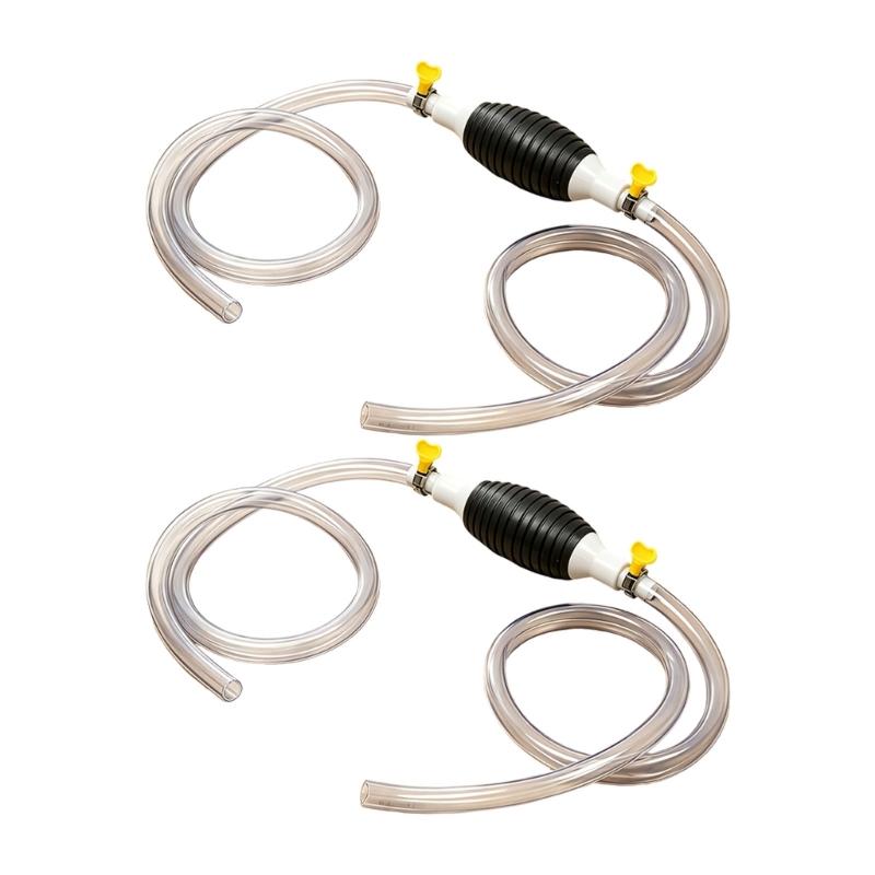 Hand Pump Manual Liquid Transfer Pump With Locking Valves Durability Rubber Bulb For Automotive Home Use
