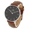 Daniel Wellington Women's Classic Petite Watch, 32mm, Quartz Movement, Black with ST MAWES Brown, DW00100181