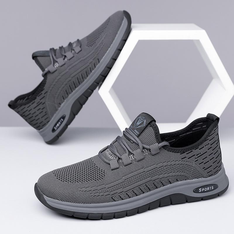 Scarpe da uomo estive casual scarpe da uomo in rete tessuta volante scarpe da corsa traspiranti traforate scarpe da viaggio 2025