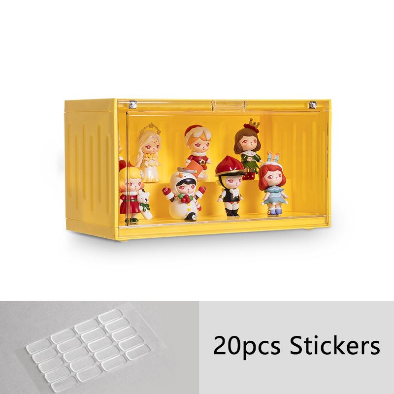 Clear Acrylic Blind Box Figures Display Case Garage Kits Collectible Model Artcrafts Box Toy Doll Storage Box Figures Organizer