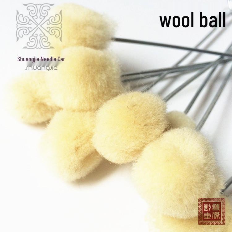 Wool Ball Dye Kit: Alcohol-Resist Sealant with Brush for DIY Leather Crafting