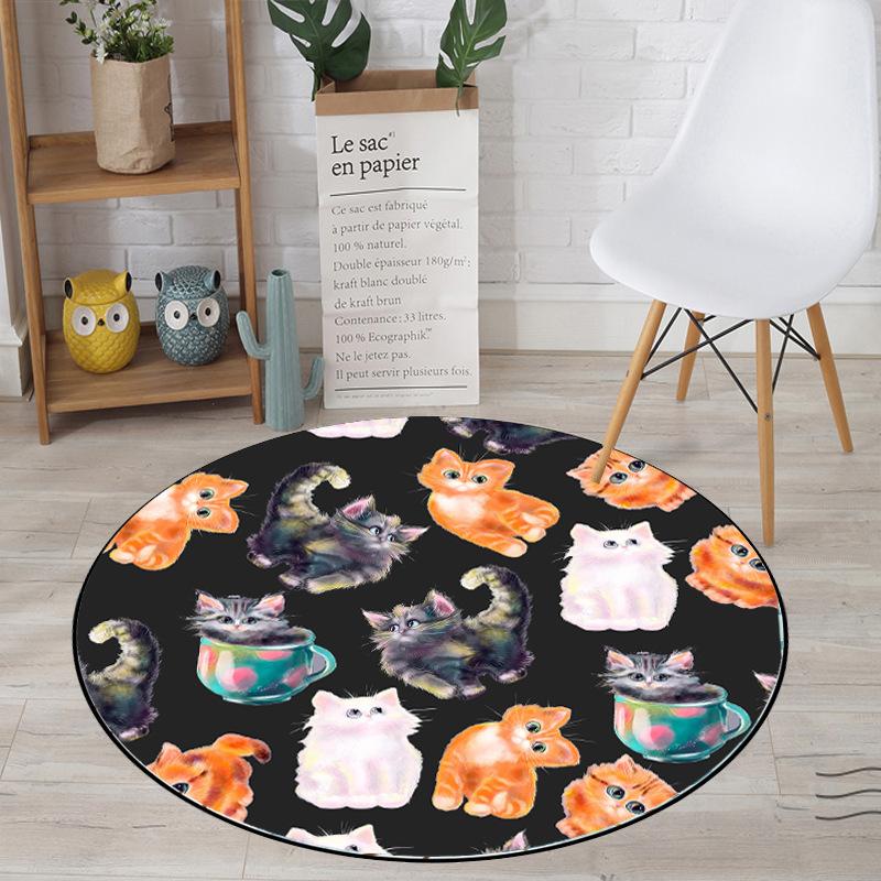 Pizza Cat Carpet Square Non-slip Floor Mat Non-slip Mat Dining Room Living Room Soft Bedroom Carpet