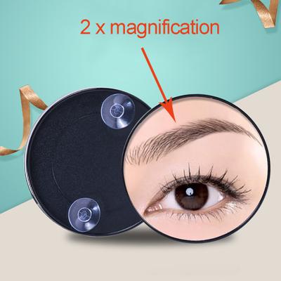Tragbarer Damen-Make-up-Kosmetikspiegel mit 2/3/5-facher Vergrößerung und Saugnapf