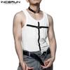 INCERUN Summer Men Strap Sleeveless T-shirts Racerback Tank Tops