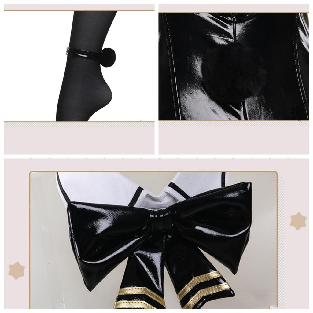 Goddess of Victory NIKKE Bunny Suit Cosplay with Wig Viper Alice Noir Blanc Ruby Cosplay Costume Adult Costume Halloween Event Costume Cultural