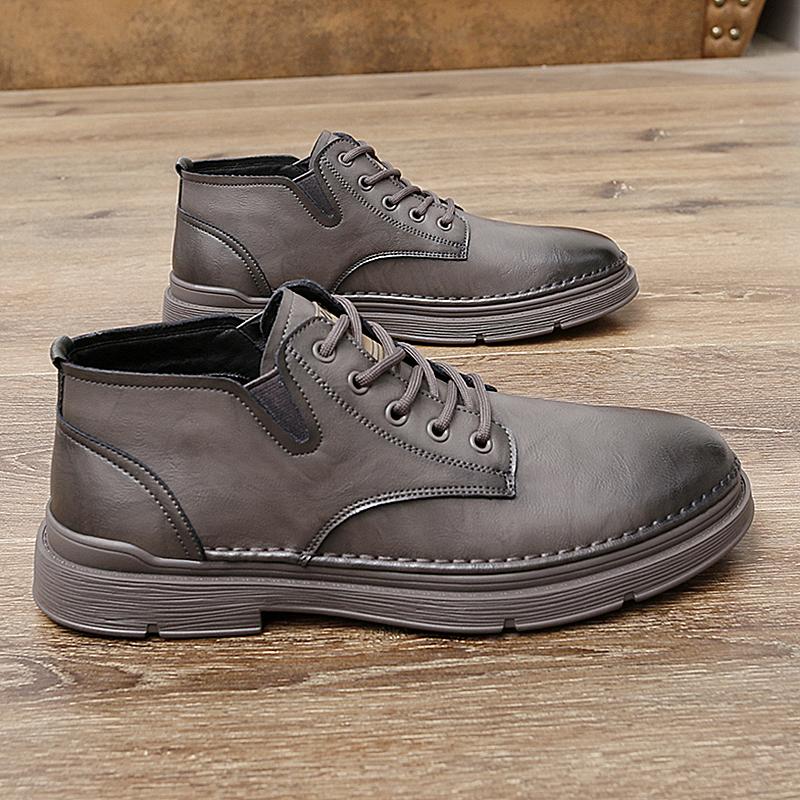 Classic Men's Genuine Leather Shoes Office Business Shoes Outdoor Men's Casual Shoes Fashion Thick Sole Shoes Anti Slip Durable