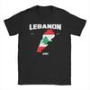Lebanese Lebanon Passport Flag Washed T Shirt Streetwear Hip Hop Novelty TShirts Tees Unisex Women Travel Daily Fashion Streetwear