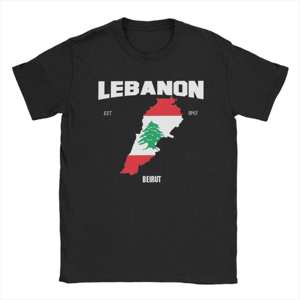Lebanese Lebanon Passport Flag Washed T Shirt Streetwear Hip Hop Novelty TShirts Tees Unisex Women Travel Daily Fashion Streetwear