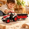 Farm Tractor Transport Toy with Enclosed Cab Diecast Alloy Agricultural Detachable