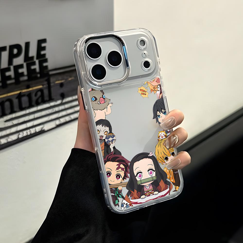

Cute D-Demons S-Slayers Phone Case for Apple iPhone 17 Air 16 16e 15 14 13 12 11 Pro Max X Xs XR 8 Plus Luxury Clear Cover iPhone 14