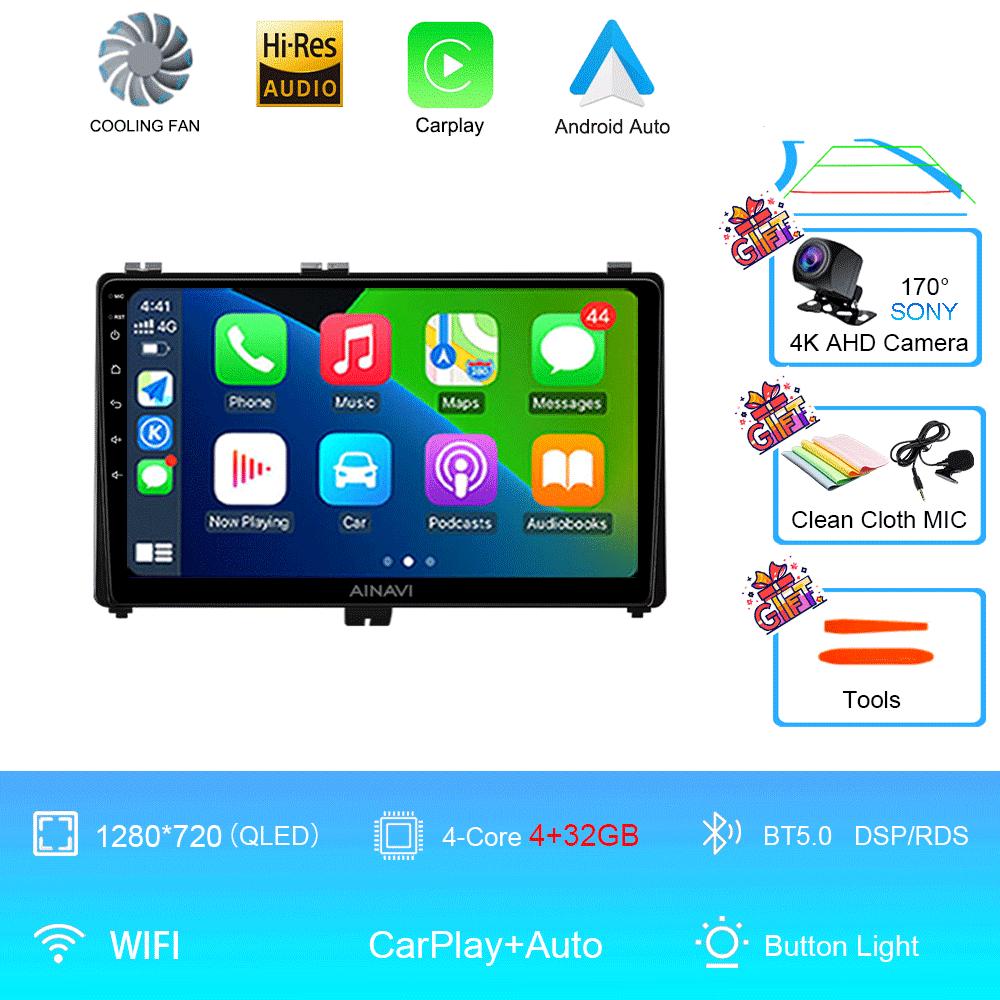 

9-дюймовый Android 14 автомобильный радиоприемник для Toyota Prius V Plus Alpha 2012 2013 2014 2015 стереоплеер GPS навигация Carplay Auto LHD RHD DVD CHINA