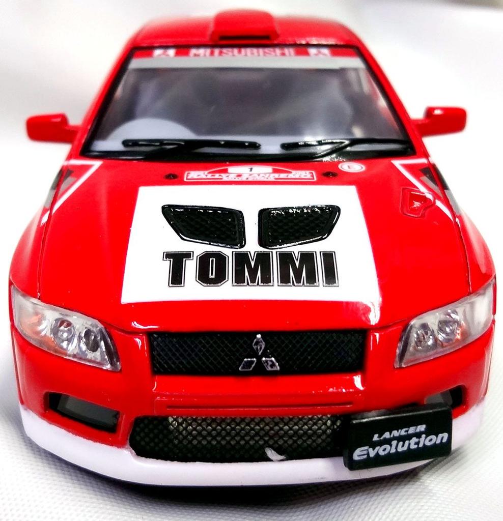 Kinsmart Mitsubishi Lancer Evolution Red Car Pull-Back