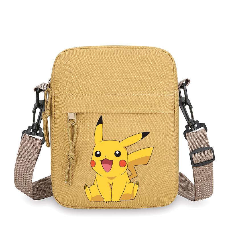 Pokemons Pikachu Shoulder Bag Small Crossbody Satchel Anime Gengar Casual Messenger Sling Bag Men Sports Pouch Boy Birthday Gift