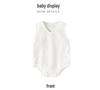 Unisex Summer Baby Bodysuit - Pure Cotton Jacquard Newborn Romper Gift