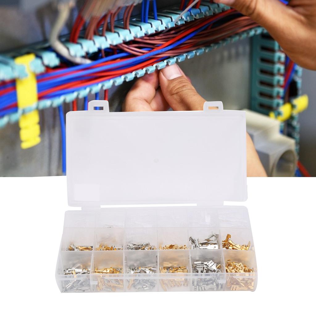 540Pcs Wire Connectors Kit Spade Terminals Set Industrial Accessories 2.84.86.3Type