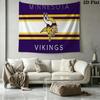 Minnesota Vikings Logo Wall Tapestry Aesthetic Wall Hanging Printed Fabric Blanket Decorative Tapestries for Bedroom Living Room Home Decor