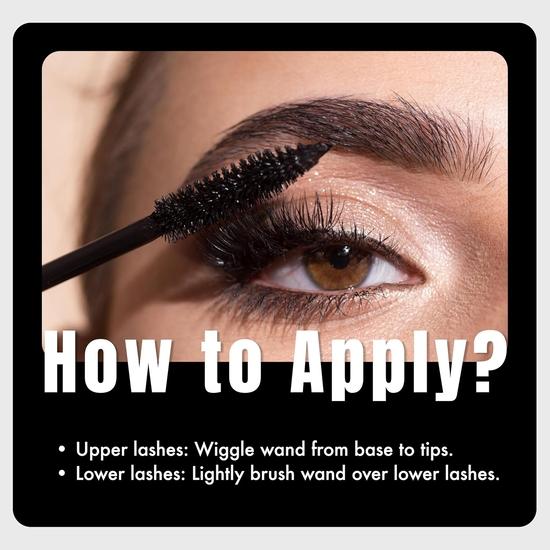 Fashion Colour Platinum Double Head Mascara For Upper & Lower Lashes (10ml) | Volumizing and Lengthening Mascara | 2-in-1 Mascara for Women