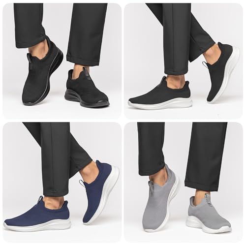 Foxsense Sneaker [Einfach im Stehen anzuziehen, freihändig, von Physiotherapeuten empfohlen] Herren- und Damengehschuhe, Sport-Slip-Ons, Ru