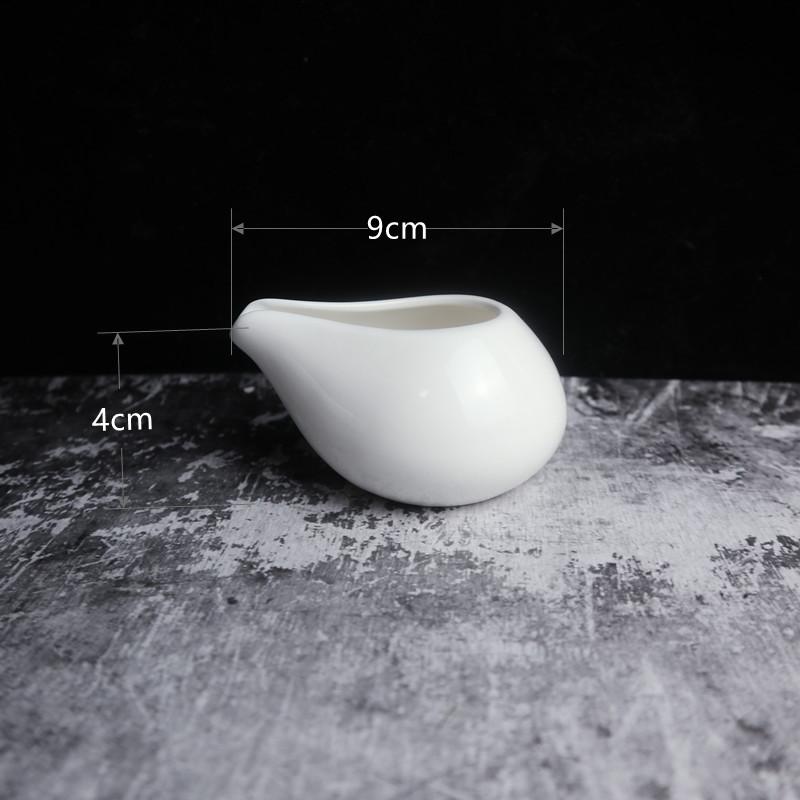 

Кувшин для соуса без ручки Белая керамическая миска Соусница Молочники Чашки для соуса Миски для закусок Тарелки для обеда Приправы Соусники