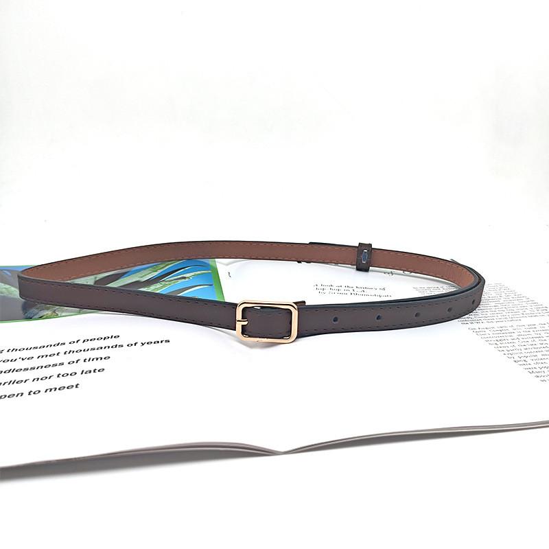 

Пояс женский тонкий для талии из мягкого ПУ материала, модный аксессуар для платьев и пальто Coffee