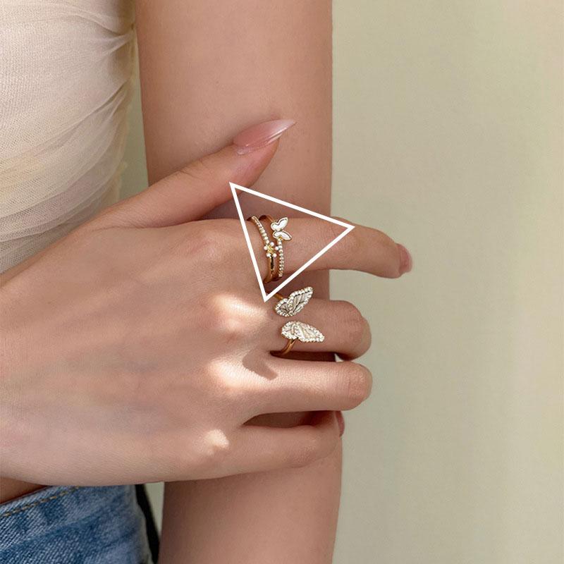 PANJBJ 925 Stamp Silver Color Rabbit Ears Ring for Women Girl Irregular Animal Cute Jewelry Birthday Gift Wholesale Dropshipping