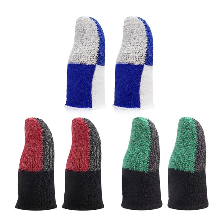 Pair Finger Cover Sleeves Anti Slip Finger Gloves for Mobile Games