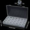 Bead Organizer Box Small Clear Plastic Bead Rhinestone Storage Containers with Hinged Lid for Storage Small Items Crafts Jewelry