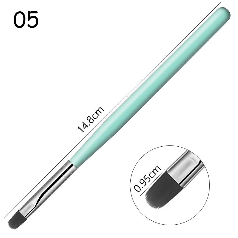1 STÜCKE Nail art Pinsel Stift 3D Tipps Muster Phototherapie Acryl UV Gel Verlängerung Builder Beschichtung Malerei Stift DIY Maniküre Werkzeuge