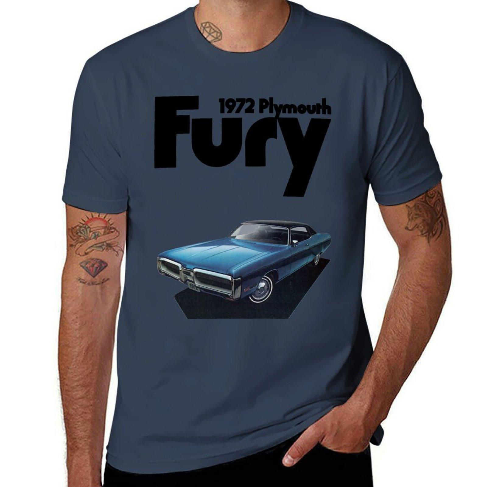 

Футболка PLYMOUTH GRAN FURY Большого Размера Повседневный Топ для Улицы S