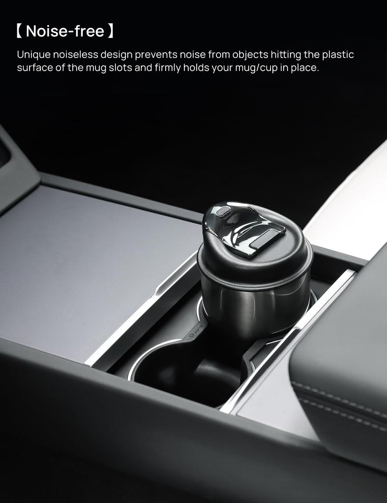 TPARTS Silicone Center Console Cup Holder Insert for Tesla Model 3 Highland 2024 2025