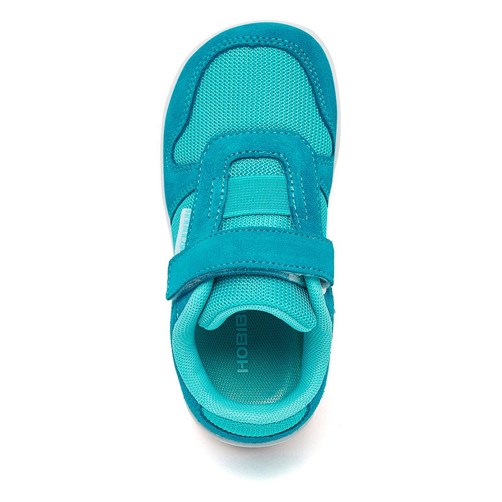 HOBIBEAR Scarpe Minimaliste a Punta Larga per Bambini, Stile Piedi Nudi, Piccoli/Grandi/Bambino, Chiusura a Velcro, Tomaia in Rete e Pelle Sintetica, Scarpe Leggere
