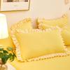 48*74cm Princess Style Pink Cake Layered Lace Pillowcase Splice Ruffle Edge Pillowcase European Style Hotel Home Bedding PillowsProtective Covers