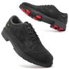 Men's Large Non-slip Spiked Golf Shoes, Size 39-49, Black/White Comfortable Training Footwear