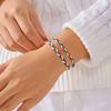 Minimalist Christmas Handmade Braided Bracelets for Women Men Santa Claus Snowflake Pendant Bracelet Xmas Party Jewelry Gifts