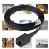 Durable 6-Pin Detachable Handheld Microphone Extension Cable for Yaesu Walkie-Talkies, 155cm Long