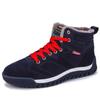 Fashion Anti-slip Cotton Shoes for Winter Warm Plus Velvet Thick Waterproof Snow Boots Cold-proof Shoes for Men Outdoor Mountaineering