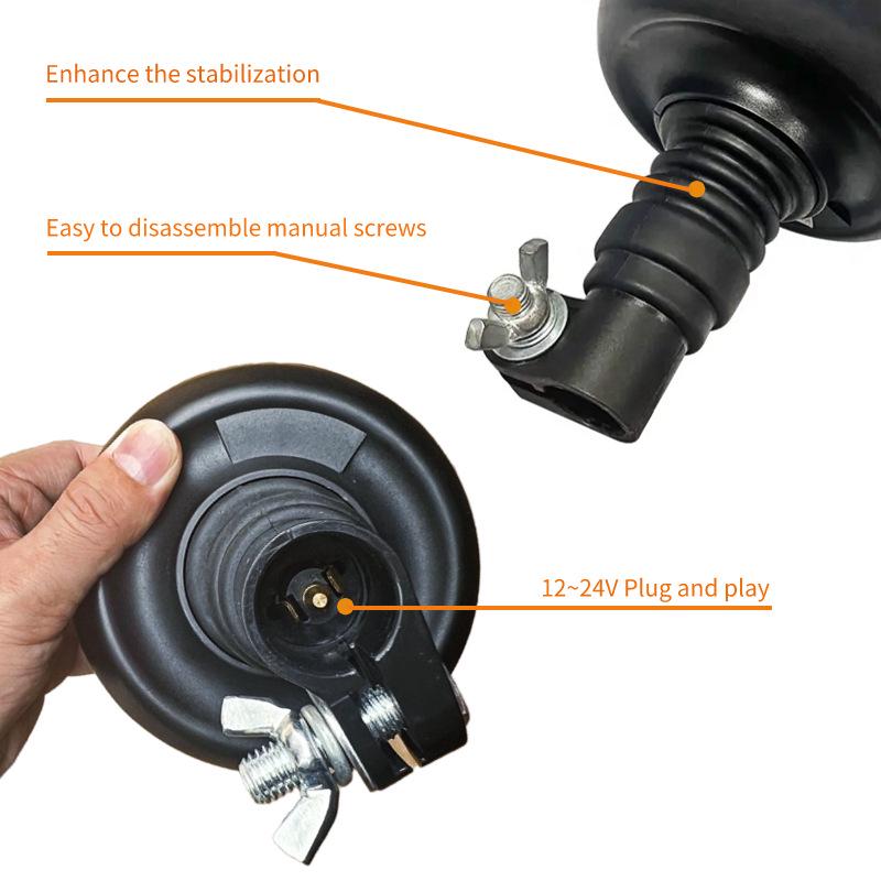 60W LED Strobe Light for Vehicles and Machinery (12-24V)