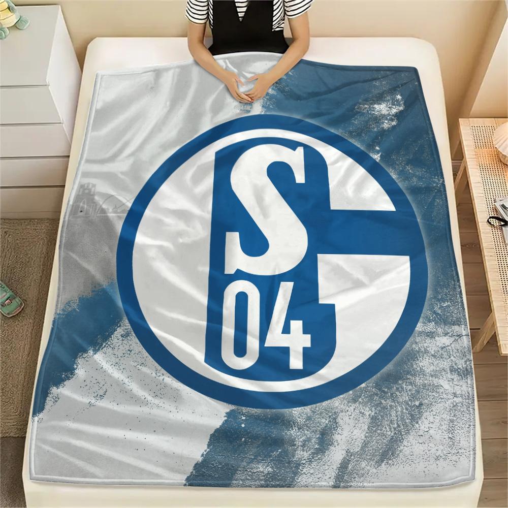 

FC Schalke 04 Print Flannel Blanket, High quality Comfortable for All Seasons, Home Decor, Warmth and Comfort 150cm x 200cm