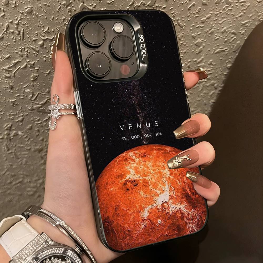 Space For Galaxy-y Universe Phone Case For iPhone 17,16,15,14,13,12,11 Plus,Pro Max,XS,Colorful Silver Phone case Funda Cover