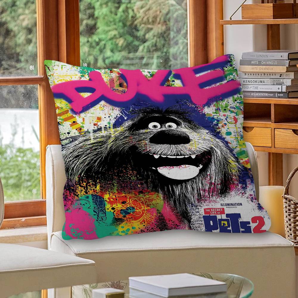 T-The S-Secret L-Life O-Of Pets Pillow Gifts Home Office Furnishings Bedroom Sofa Car Cushion Cover case 45x45cm