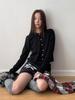 Dorothy Korean Design Air Cotton Buttoned Two-Piece Long Sleeve Women's Sweatshirt