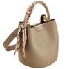 Nestkanina Bucket Stylish Shoulder Simple PU Leather Large Crossbody BG34 Women's Bag, Handbag, Bag, Bag, Capacity, Bag, (Grey Beige)