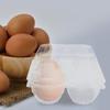 6pcs Goose Egg Packaging Box Clear PVC Cartons for Refrigerator Display Tray Large Egg Holder Plastic Carton Storage