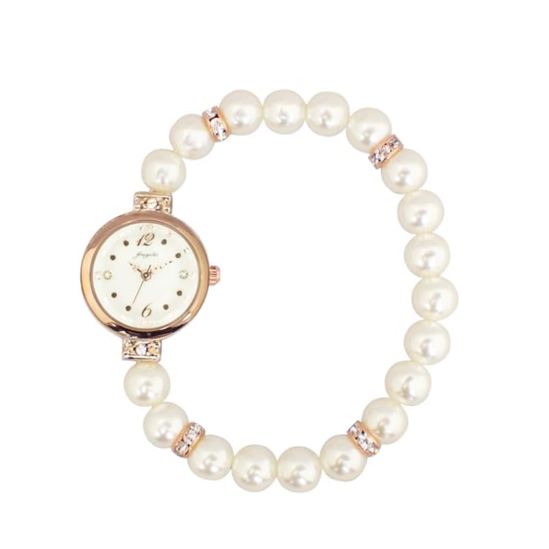 

[Follow] watch fragola pearl bracelet watch N06618A-5 PG ladies white